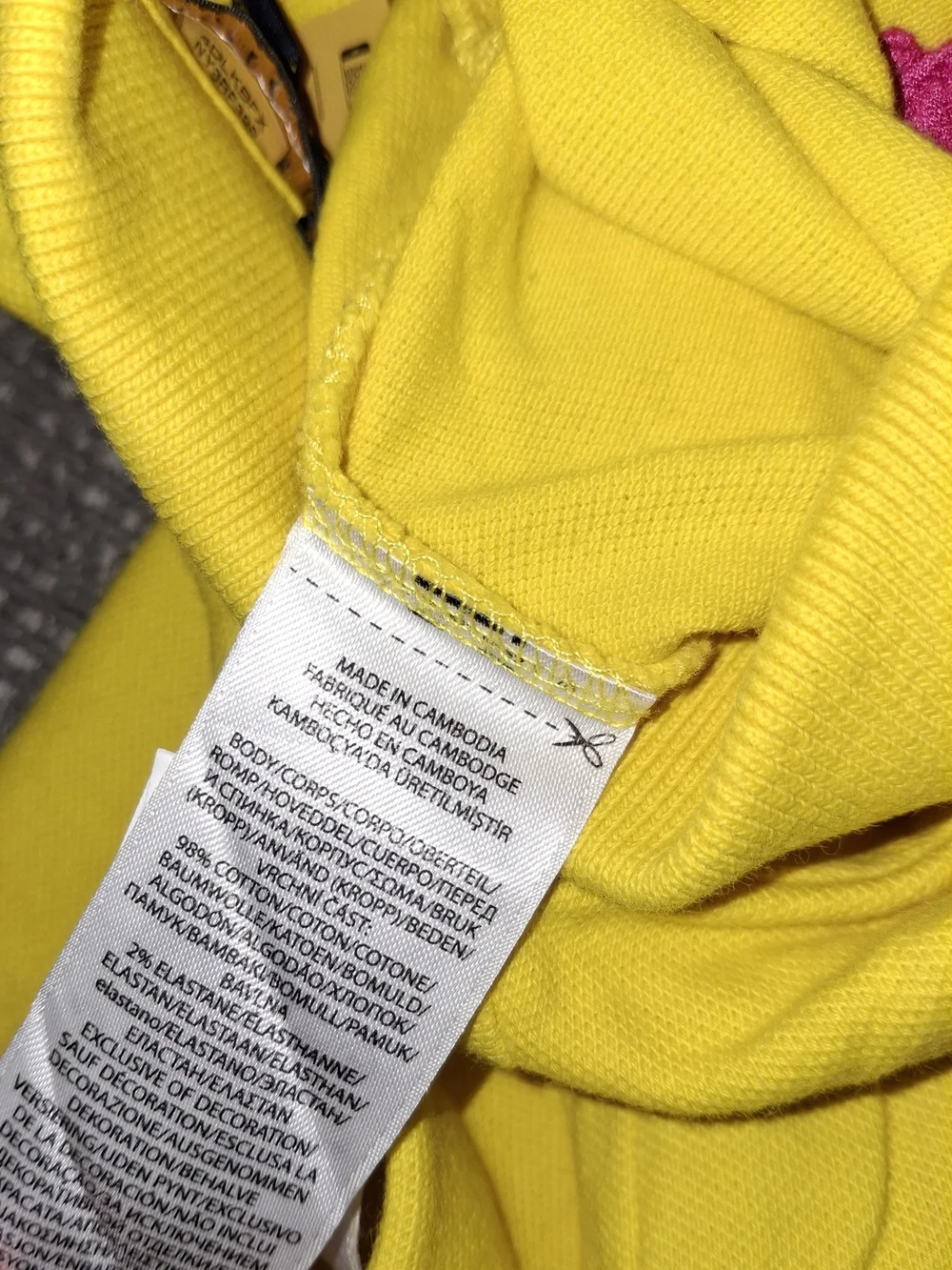 Ralph Lauren Yellow Polo Shirt Dress with Pink Pony